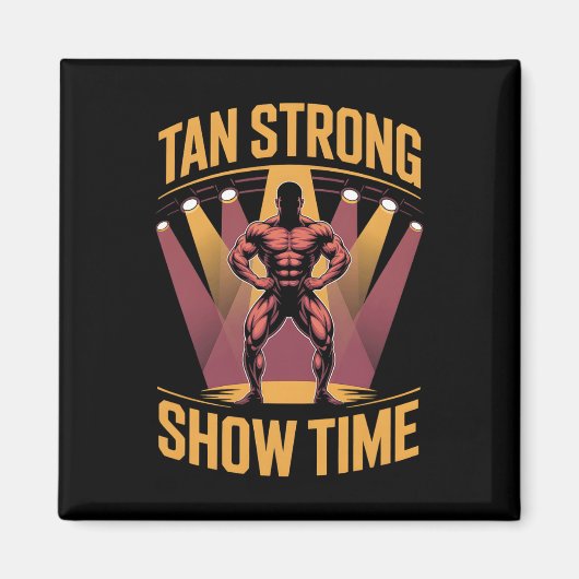 Aimant Tanning Lit Tan Athlètes Forts Gym Goes Bronze T (Devant)