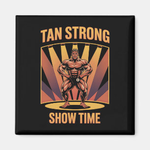Aimant Tanning Lit Tan Athlètes Forts Gym Goes Bronze T