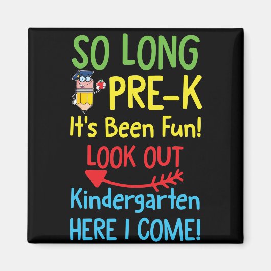 Aimant Tant de temps PRE K ça a été un diplôme (Devant)