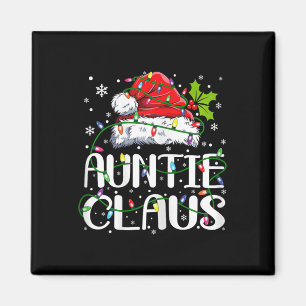 Aimant Tante Claus Lumières de Noël Pyjama Famille Matchi
