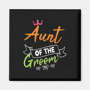 Aimant Tante De La Mariée De La Groom Joyeux Mariage Jour