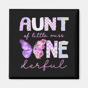 Aimant Tante de la petite demoiselle onederful papillon 1
