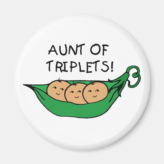 Aimant Tante de Triplets Pod (Devant)