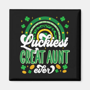 Aimant Tante grande la plus chanceuse shamrocks lucky st