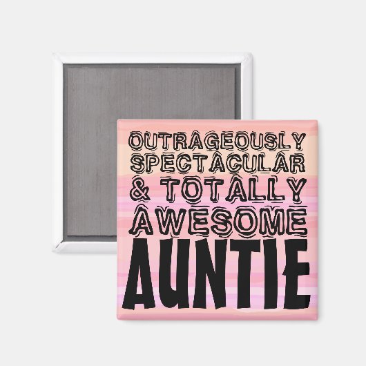 Aimant Tante Totalement géniale (Recto/Verso)
