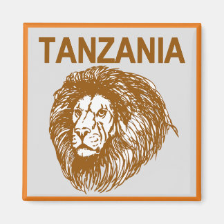 Aimant Tanzanie avec l'aimant au lion