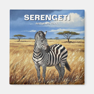 Aimant Tanzanie Serengeti Parc national Zebra