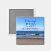 Aimant Taoist Quote Beach Photographie (Recto/Verso)
