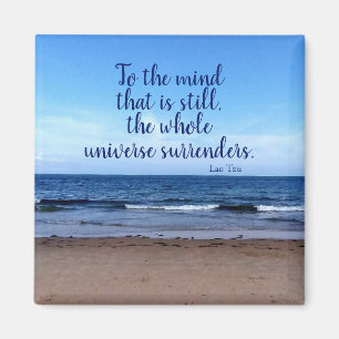 Aimant Taoist Quote Beach Photographie