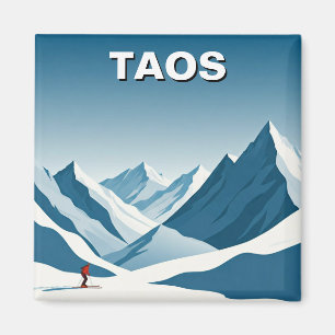 Aimant Taos Nouveau-Mexique Ski Skier Voyage