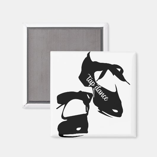 Aimant Tap Dance chaussures robinet danseuse (Recto/Verso)