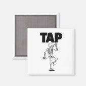 Aimant Tap Dance Lover Skeleton Danser Professeur Danser (Recto/Verso)