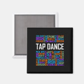 Aimant Tap Dance Words Lover Don Tap Dancer Danses Dancin (Recto/Verso)