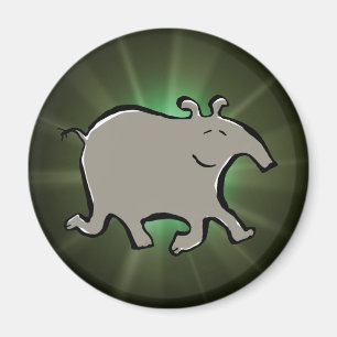 Aimant tapir de marche heureux