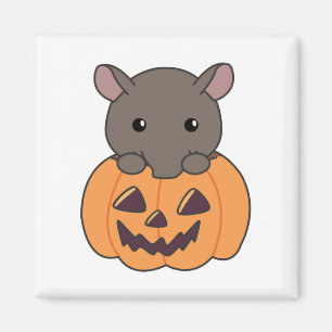 Aimant Tapir En Citrouille Cute Tapire Happy Halloween