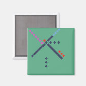 Aimant Tapis aéroport PDX (Recto/Verso)