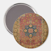 Aimant Tapis rouge or Kashan tapis Perse Asiatique (Recto/Verso)