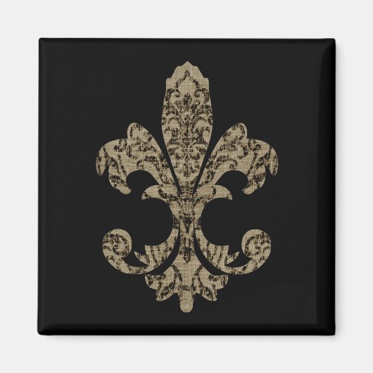 Aimant Tapisserie Fleur de lis 4 (Devant)