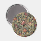 Aimant Tapisserie florale riche Brocade Antique Classique (Recto/Verso)