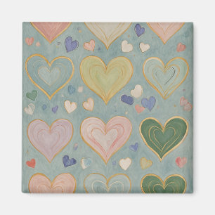 Aimant Tapisserie Pastel Heart