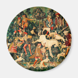 Aimant Tapisseries de licorne Classique médiéval défend l