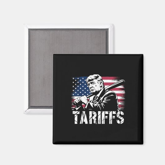 Aimant Tarifs Trump Usa Drapeau Commerce Puissance Drôle (Recto/Verso)