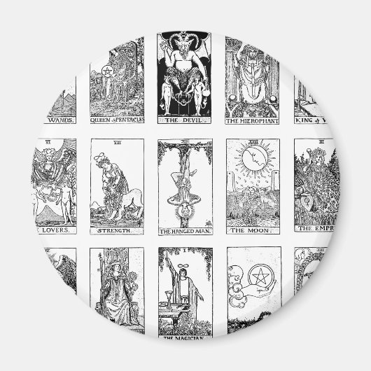 Aimant tarot antique (Devant)