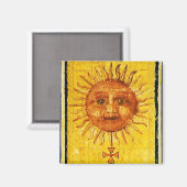 AIMANT TAROTS DE RENAISSANCE ANTIQUE /LE SOLEIL (Recto/Verso)