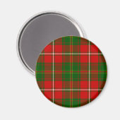 Aimant Tartan de Hay Clan vert et rouge (Recto/Verso)