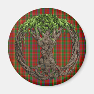 Aimant Tartan de Munro de clan et arbre de la vie