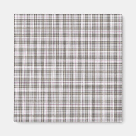 Aimant Tartan gris mode (Devant)