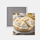 Aimant Tarte à la crème de banane (Recto/Verso)