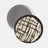 Aimant Tarte à la crème et au sirop de chocolat (Recto/Verso)