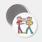 Aimant Tarte à la garde dans le visage (Recto/Verso)