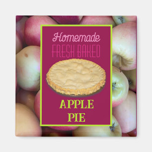 Aimant Tarte à la pomme fraîche maison