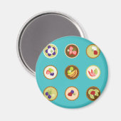 Aimant Tartes aux fruits (Recto/Verso)