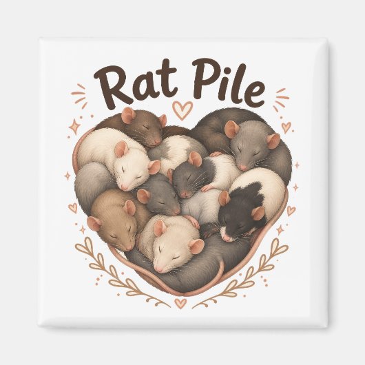 Aimant Tas de rats (Devant)