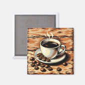 Aimant Tasse de café (Recto/Verso)