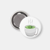 Aimant Tasse de thé vert (Recto/Verso)