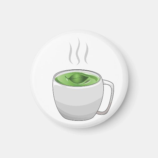Aimant Tasse de thé vert (Devant)
