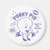 Aimant Tasty Retro Porky Pig (Devant)