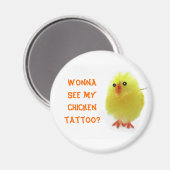 Aimant Tatouage au poulet (Recto/Verso)