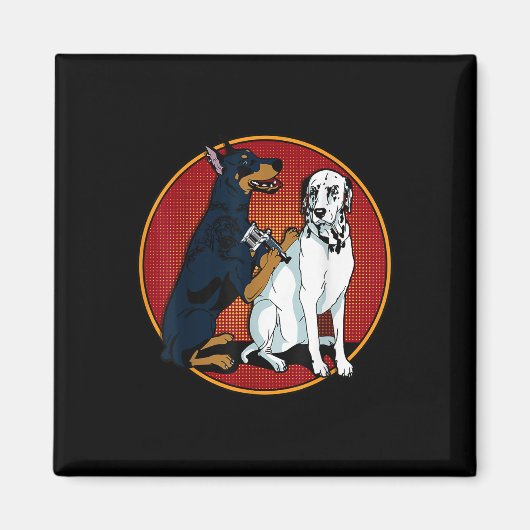 Aimant Tatouage Dalmatian Dog (Devant)