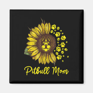 Aimant Tatouage de chien Pitbull J'aime maman Tatouage Am