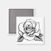 Aimant tatouage rose (Recto/Verso)
