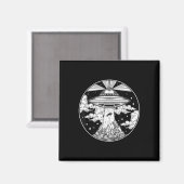 Aimant Tatouage spatial Alien - Ufo 51 Area Roswell Croir (Recto/Verso)