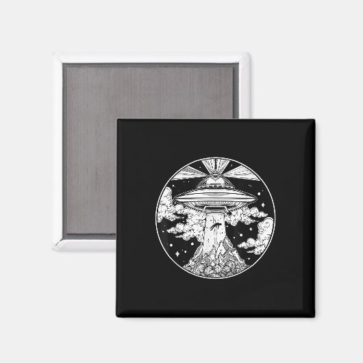 Aimant Tatouage spatial Alien - Ufo 51 Area Roswell Croir (Recto/Verso)