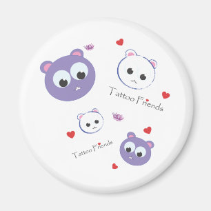 Aimant Tattoo Friends violet