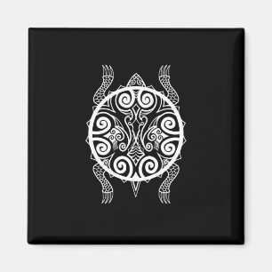 Aimant Tattoo Tiki Warrior Turtle
