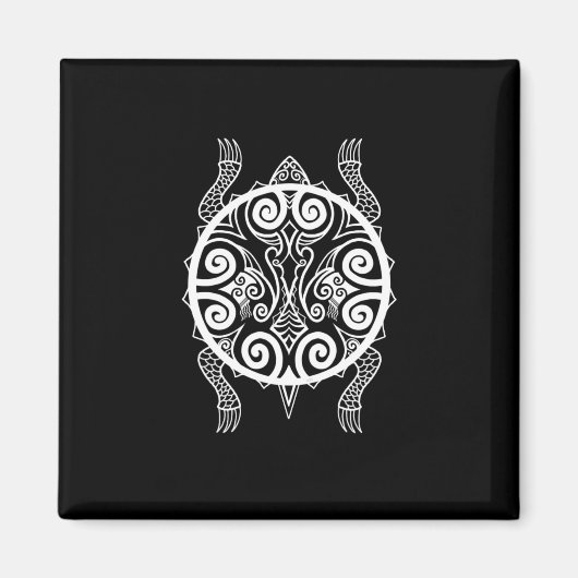 Aimant Tattoo Tiki Warrior Turtle (Devant)